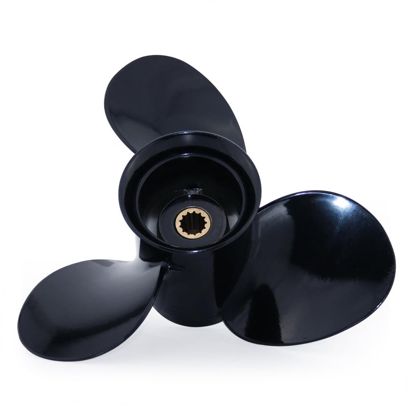 CAPTAIN Aluminum Outboard Propeller Fit Evinrude/Johnson Engines 8-15HP 13Tooth Spline RH (9.25x10) - Image 1